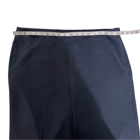 J. Jill Wide Leg Cropped Ankle Navy‎ Blue Pants Modal Blend Petite Large PL - Picture 10 of 10